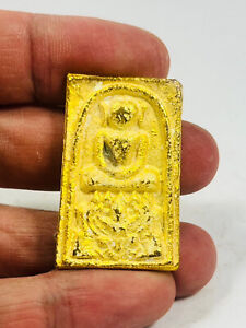 Phra Somdet Kaiser Gold Leklai Somdej Magic Wealth Energy Protection Hot Amulet