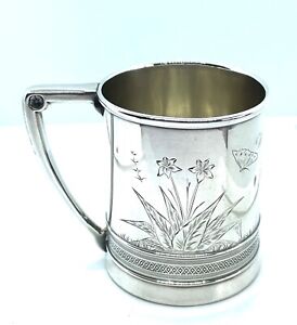 Gorham 1879 Sterling Silver Child Cup Rare Personalized And Dated