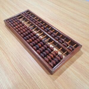 Vintage Chinese Wooden Abacus Counting Frame 15columns 105 Beads 16 5 X 7 X1 3 