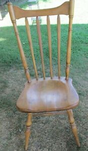 Cushman Chair Maple Wood Vermont Colonial Vtg Mid Century