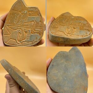 Unique Ancient Sassanian Near Eastern Mesopotamia Civilization Stone Tablet