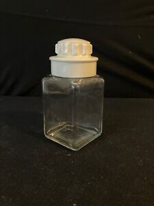 Vintage Small 4 25 Tall Apothecary Jar W Plastic Lid