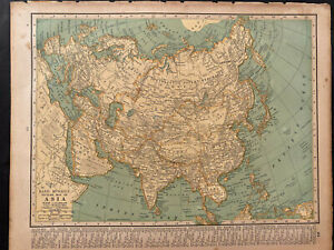 Asia China Rand Mcnally Co 1927 Map Print 14 X11 Premier Edition