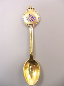 1972 Queen Margrethe S Crowning A Michelsen Denmark Sterling Silver Spoon