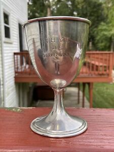 Vtg William R Ehlers Co Sterling Silver Trophy Cup Belle Harbor Yacht Club 106g