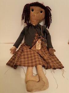 Very Nice Large Primitive Country Doll Decor Primitive Doll