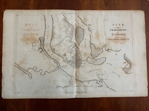 1807 Plan Of The Siege Of Charleston In South Carolina Sc Revolutionary War Map