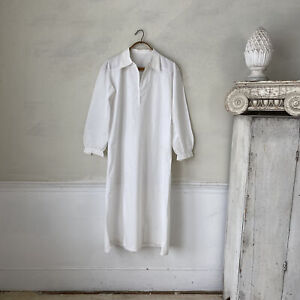 French Vintage White Woman 39 S Long Nightgown Night Dress Gown Cotton Pajamas