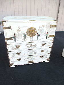 63977 Oriental High Chest Dresser Cabinet