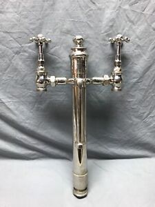 Antique Tub Faucet Tower Drain Valve Mixer Nickl Brass Standard No Return 46 24b