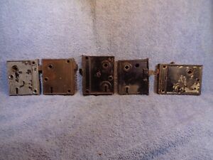 Vtg Lot 4 Rim Type 1 Pexto Mortise Door Lock As Is Parts Or Repair Only Read Ad