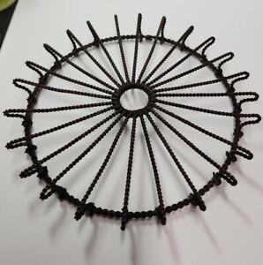 Intricate Antique French Wire Domed Trivet Twisted Technique Circa 1900