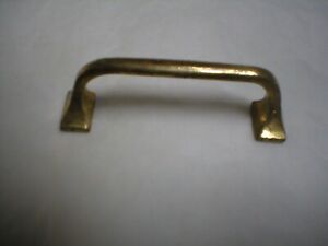 Antique Arts And Crafts Solid Brass Draw Pull