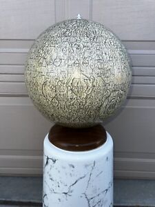 1977 Moon Globe From Space Race R Th Of 33cm Original Support Bakelit