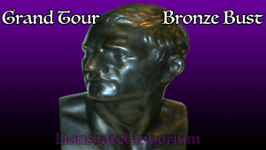Fine Quality Ca 1875 Grand Tour Bronze Bust Of Caesar From Joliet Il Mansion