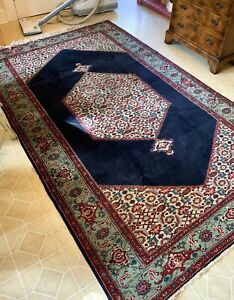 Antique Senneh Oriental Rug C 1880 1920 5 6 X 9 Genuine Hand Knotted Carpet