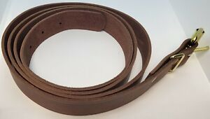 5 60 Brown Long Leather Trunk Buckle Strap Chest Steamer Antique Vintage New