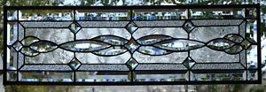 Stained Glass Window Hanging 32 X 11 Including Hooks
