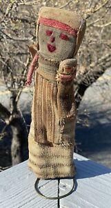 Ancient Antique Chancay Burial Peruvian Inca Native American Doll Baby Handmade