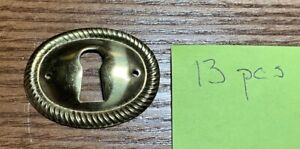 Lot Of 99 Brass Keyhole Escutcheon Price Shown Is Cost Per Item Lot Sale Only 