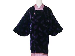 Vintage Never Worn Purple Velvet Kimono Coat Shawl Set Size Medium Mar2021