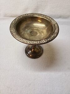 Vintage Sheridan Silverplate Pedestal Bowl