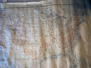 Vintage United States Dept Interior Geological Survey Map 1946 28x 32 Physical