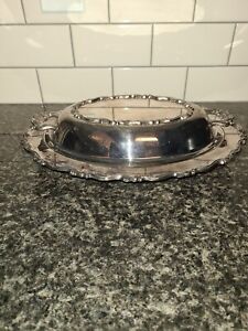 Vintage Wma Rogers Silver Plated Oval Covered Vegetable Dish W Lid