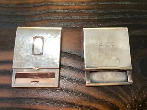 Sterling Silver 925 Matchbook Safe Matches 52 33 G 1 84oz Cigarette Vesta Case