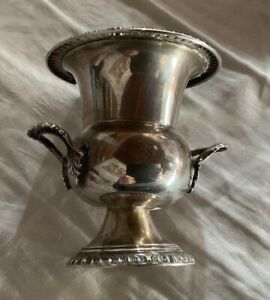 Sterling Silver Mini Urn Vase Toothpick Holder Fancy Double Handle 58 Gms 