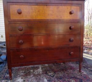 American Sheraton Chest 1810 1830 Cherry Walnut Curly Maple New Reduced Price