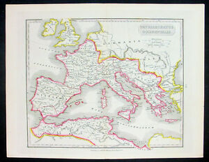 1844 James Wyld Antique Map Of Western Europe Patriarchatus Occidentalis