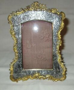 Unusual Victorian French Ormolu Picture Photograph Frame Palais Royale