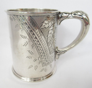 Antique Whiting Co Sterling Silver Christening Baby Cup Engraved D A Fraser 