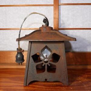 Japanese Vintage Iron Lantern Temple Hanging Lantern Buddhism Bos790