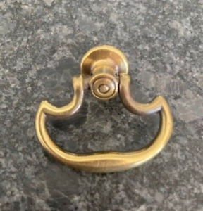 Vintage Brass Drop Handle Drawer Pulls Marked A5055 Dc 1 1 2 Wide