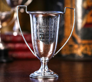 Nice Sterling Silver Antique Golf Sports Trophy Cup Baltusrol Club New Jersey