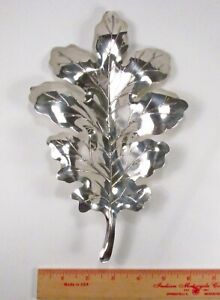 One Antique Apollo Ny Usa Sterling Silver 5515 Oak Leaf Shape Celery Dish Tray