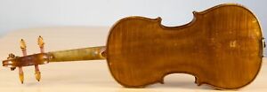 Old Vintage Violin 4 4 Geige Viola Cello Fiddle Label E Tom Carcassi Nr 1940