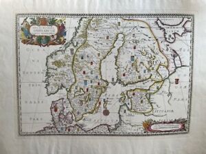 Facsimile Of Nova Et Accurata Orbis Arctoi Tabula Geographica By E Dahlberg