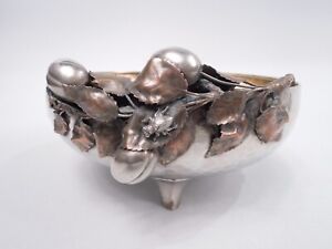 Gorham Bowl 1725 Antique Japonesque American Mixed Metal Sterling Silver 1883