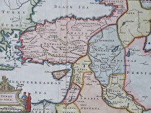 Eastern Ottoman Empire Anatolia Syria Holy Land Armenia 1772 Decorative Hc Map