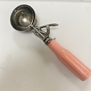 Rare Vintage Pink Handle Ice Cream Scoop Made In Usa By Progress