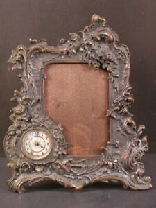1800 S Ansonia Clock Solid Bronze Picture Portrait Photo Painting Frame Stunning