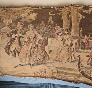 Vintage Tapestry Wall Hanging Made In Belgium 34 5 X 18 75