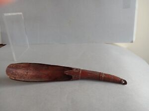 Antique Carved Horn Ladle Or Scoop