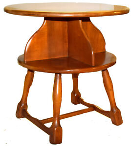 Mid Century Two Tier End Table By Cushman Vintage 1930s