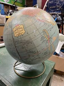 Imperial Cram S Imperial 12 World Globe By The George F Cram Co Vintage 1960s