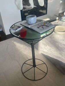 Vtg Rare Mid Century Modern Mcm Olive Martini Shaped Side Table