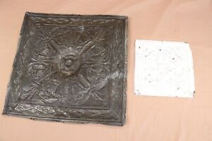 Vintage Antique Metal Tin Ceiling Panel A Lot Of 2 